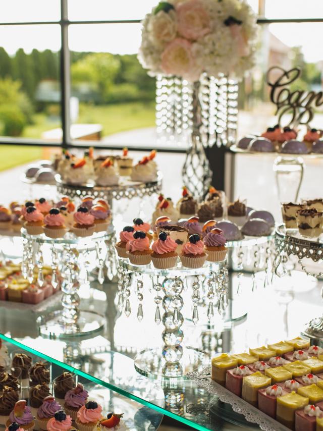 Candy Bar With Variety Of Sweets On The Holiday